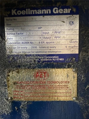 10" To 6" AET Dual Diameter Extruder, 32"1 L/D, Vented Barrel