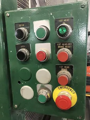 USED TIMESAVERS TB337, 37" TOP-HEAD ABRASIVE PLANER
