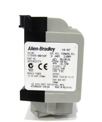 USED ALLEN BRADLEY 1791R-0B16P I/O MODULE 1791R0B16P