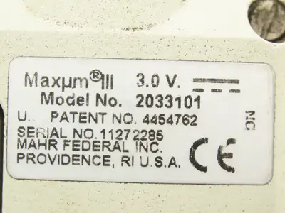 Mahr Federal 2033101 Maxum III Digital Comparator Indicator Gage
