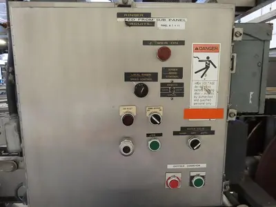 (1) Used Sentry Low Level Gripper style bottle rinser