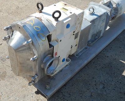 USED WRIGHT PUMP SS SANI LOBE TYPE PUMP 1800TRA20