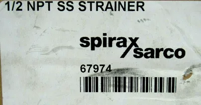 NEW SPIRAX SARCO 67974 STRAINER 1/2 NPT SS
