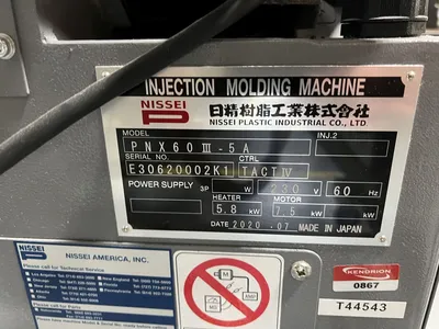 2018 NISSEI FNX110IIIA-12A Injection Molding Horizontal/Vertical | Machinery Network (36)