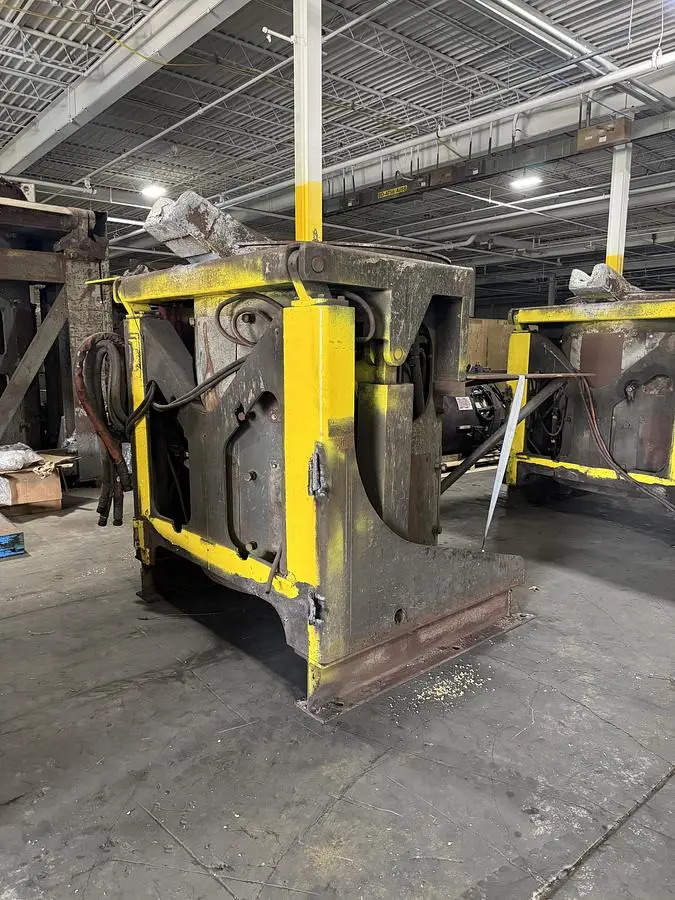 USED INDUCTOTHERM 1 1/2 TON CAPACITY STEEL SHELL FURNACES (2)