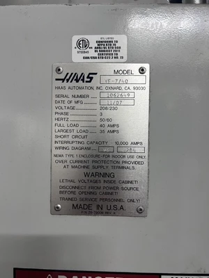 2007 HAAS VF-7 Vertical Machining Centers | The Right Machinery (1)
