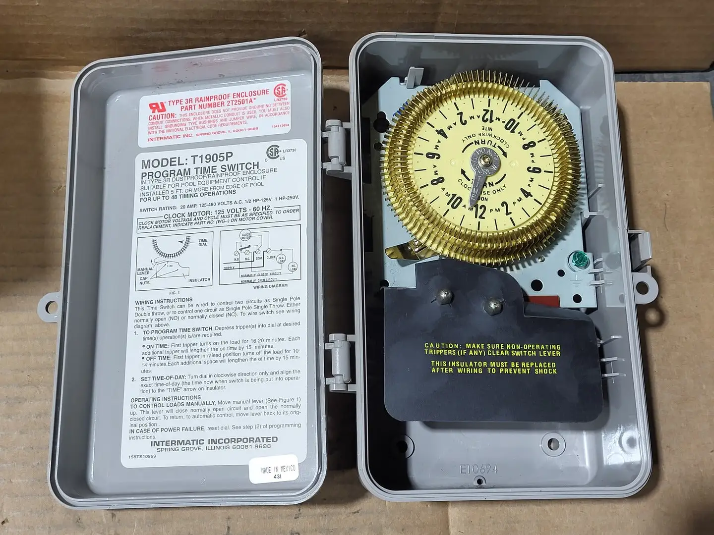 Used INTERMATIC T1905P Switchgears British Columbia CA | Lenmark #1438262