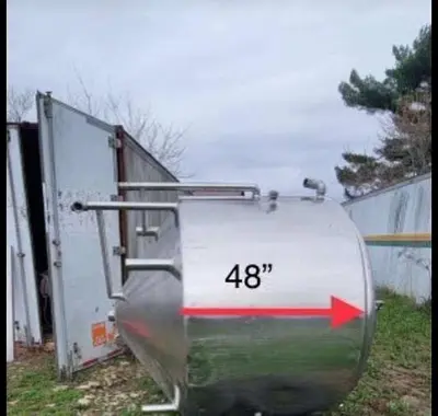 Tank, 1,000 Gallon, S/st, Scrape Agitated, Jacketed, DT/DB #4583354