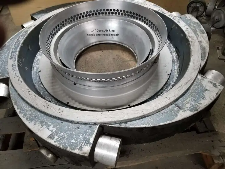 Used DAVIS STANDARD 14" Dual lip air ring Extrusion Downstream Ohio US | Mark One Machinery #787813