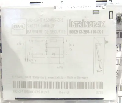 NEW STAHL 9002/13-280-110-001 SAFETY BARRIER 900213280110001