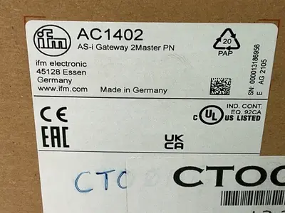New | in-Stock IFM AC1402 PLC Ethernet Equipment Ohio US | HGR 24 #1316467