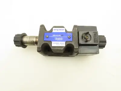 Hystar DSG-3C4-N-03 Hydraulic Spool Solenoid Valve 4/3 Type 110V Missing Coil