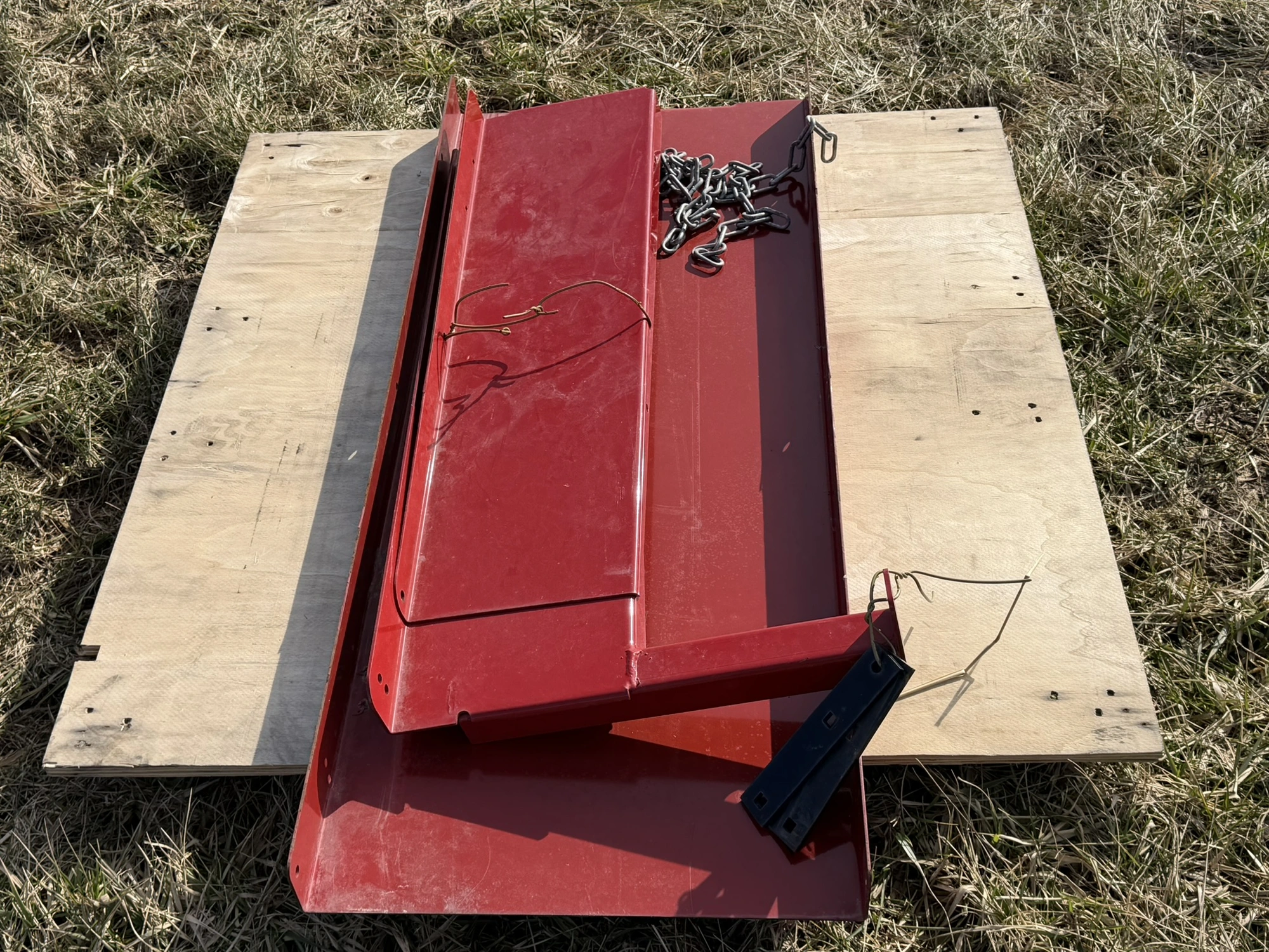 (1) 19" wide x 48" long extension panels with assorted frame components.