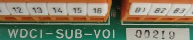 USED TORAY WDCI-SUB-V01 CONTROL BOARD AP-1184A WDCISUBV01
