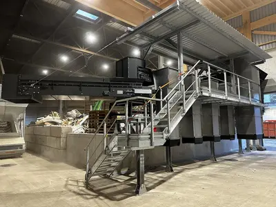 USED 2024 BOREMA COMPLETE HAND-SORTING PLANT WITH FEED BUNKER AND CONVEYOR SYSTEM