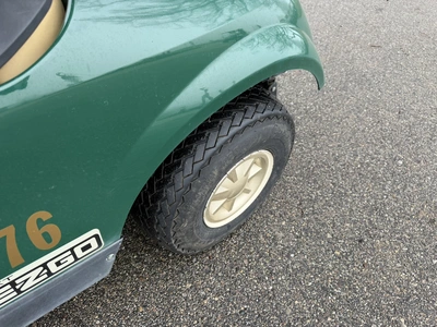 (1) 2014 E-Z-Go golf cart with a Kawasaki gas engine, includes canopy, ball carrier, fold-down winds...
