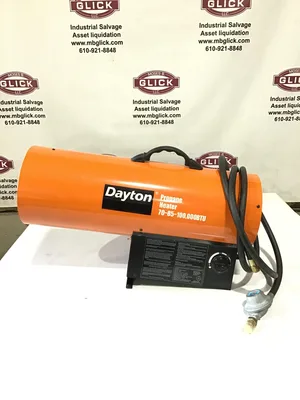 Dayton 3VE57 Propane Forced Air Heater 70K-100K BTU 0.8A 35CFM