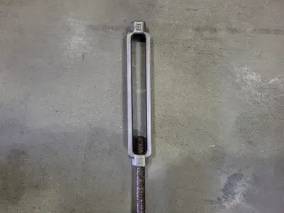 2" Pipe Clamp Turnbuckle & Threaded Rod 52" Long