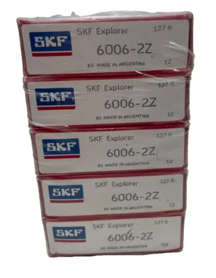 NEW SKF 6006-2Z BALL BEARING 60062Z LOT OF 5