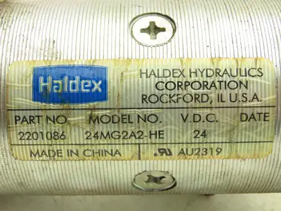 Haldex 24MG2A2-HE Hydraulic Pump Motor 24V Off Toyota 7HBW23 Pallet Jack