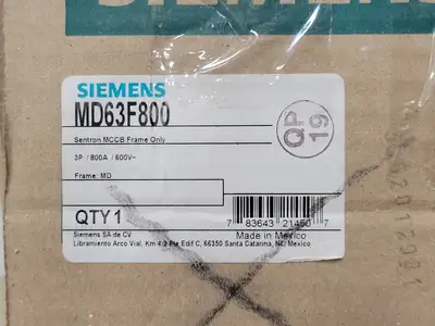 New | in-Stock SIEMENS MD63F800 Switchgears British Columbia CA | Lenmark #239744