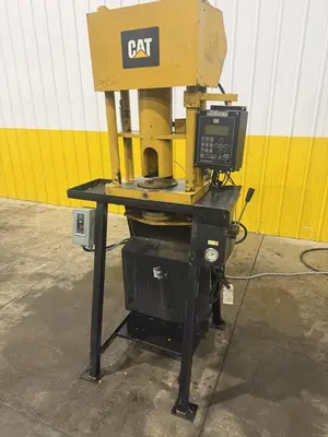 CAT CRIMPUTER HOSE CRIMPING & COUPLING PRESS , WITH TOOLING DIES & ENERPAC HYDRUALIC UNIT: YOBRO #24865