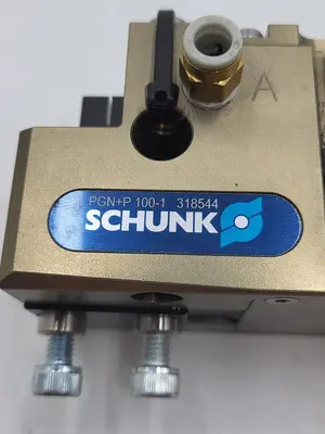 Used SCHUNK SCHUNK 318544 PGN-PLUS-P 100-1 ROBOTIC PNEUMATIC GRIPPERS Robot Parts | ND Industrial Surplus #1215826