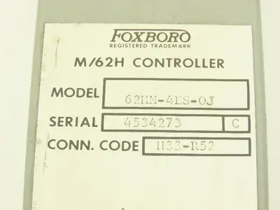 Foxboro H33-R52 62HM-4ES-OJ M/62H HMI Control Station 0 To 50 Dial