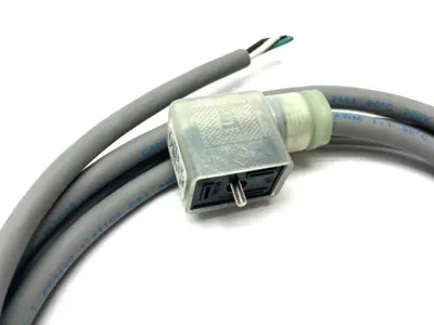 None | Canfield Connector Valve Plug Cordset 6' Length 3-Wire 48-120VDC/100-240VAC - New Other