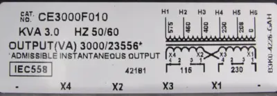 NEW ACME ELECTRIC CE3000F010 TRANSFORMER