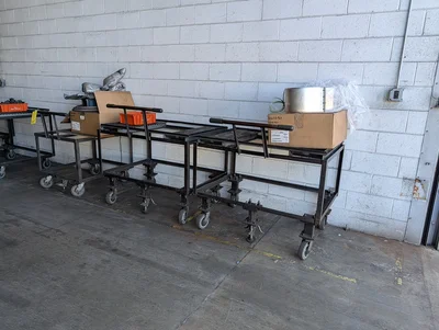 (6) Assorted Material Carts (Contents Excluded)