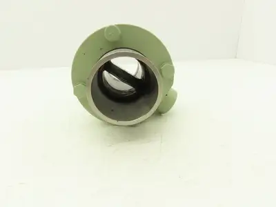 NA NA 2" Butterfly Valve Manuel 2-1/2" Flange & 2-3/8" Smooth Coupler SS Tube