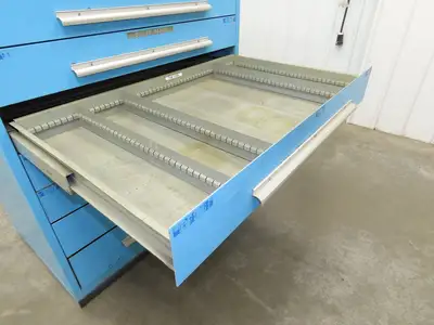 Nu-Era Modular Tool Storage Cabinet 10 Drawer 45x28x61" Stanley Vidmar Blue