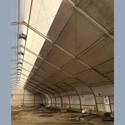 Sprung 85ft Wide x 165ft Long Canvas Building