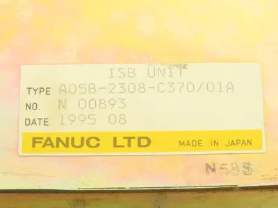 Fanuc A05B-2308-C370/01A Robot ISB Controller Unit
