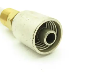 3/8 Flare Adaptor 3/8 Barb 304 Stainless Crimp Air Conditioner Line Lot of 4