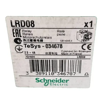 NEW SEALED SCHNEIDER ELECTRIC LRD08 RELAY