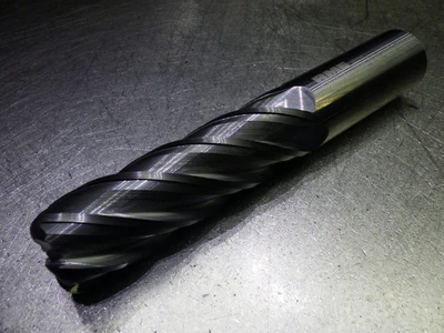 RME Inc 1" 5 Flute Carbide CR Endmill .25" R CEM/5-1000-330/565 TI250 (LOC2576)