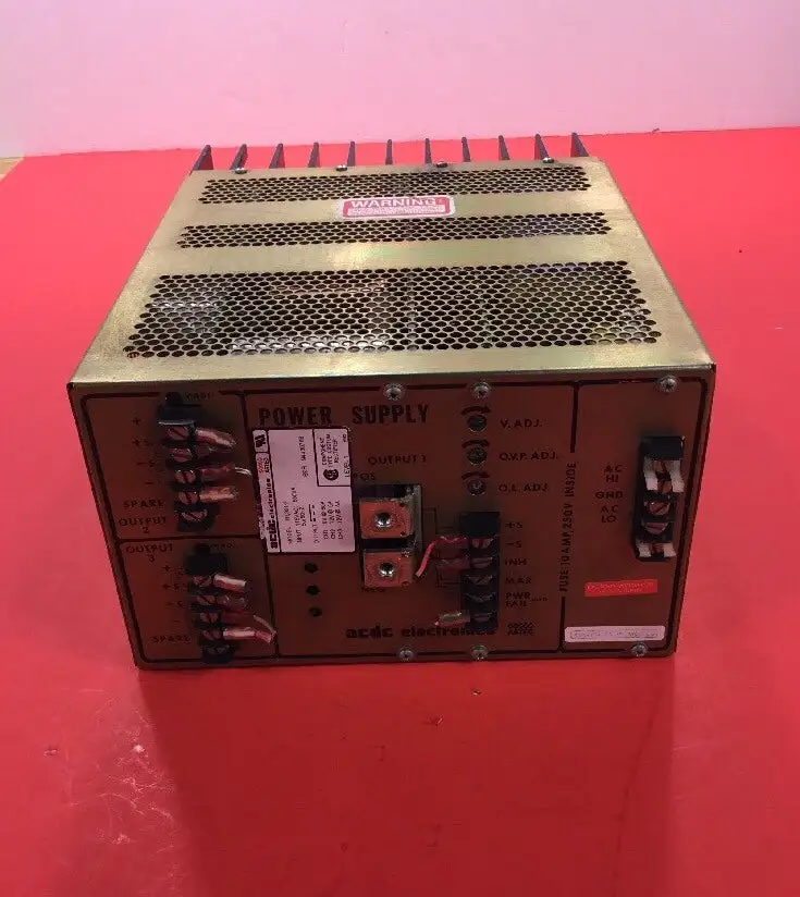 ACDC ELECTRONICS RT301-2 POWER SUPPLY 115 VAC 660 VA MODEL 50/60 HZ 4E-11