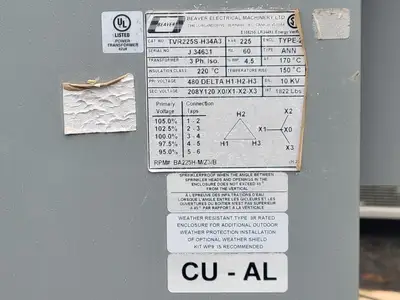 Used BEAVER TVR225S-H34A3 Transformers British Columbia CA | Lenmark #265857