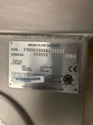 Used MICRO MOTION F100S128SABAEZZZZ Sensors Ohio US | Surplus Asset Holdings #1226228