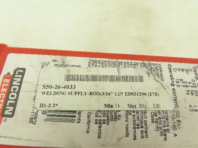 Lincoln Blue Max NiCro 70/19 Alloy Stick Welding Rod Electrode 5/32"x14" 4 Lbs