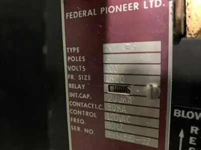 Used FEDERAL PIONEER 02877-A3-88 Circuit Breakers British Columbia CA | Lenmark #248989