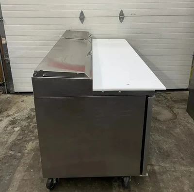167-0561 True TPP-67 2 Door Self Contained Worktop Pizza Prep Table Cooler