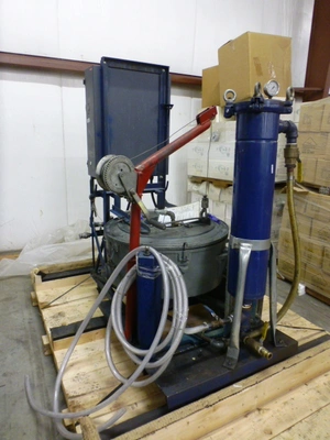 Lavin 20-1160V (20 x 9) solid basket centrifuge, 316SS.