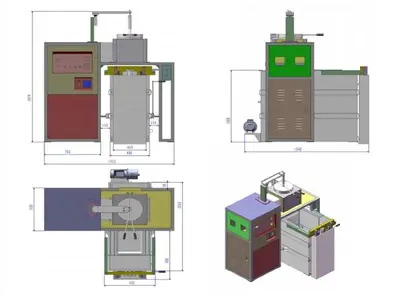 Grain Making Machine - Gold & Silver - 20Kg Capacity - With Automatic Lifting System