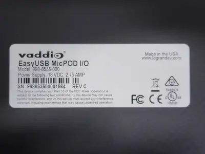 NEW VADDIO 998-8535-000