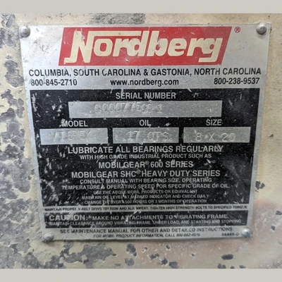 USED NORDBERG - HEWITT VIBEX