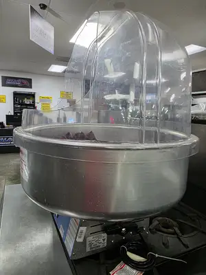 New | in-Stock Gold Medal New Gold Medal Auto-Breeze Cotton Candy Machine w/Clear Double Bubble C IP Concession Equipment Illinois US | Falcon Restaurant Supply #1376746