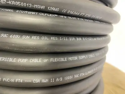 USED LAPP 86 FEET- OLFLEX VFD SLIM 4G4 12/4C, 4C 12 AWG BLACK